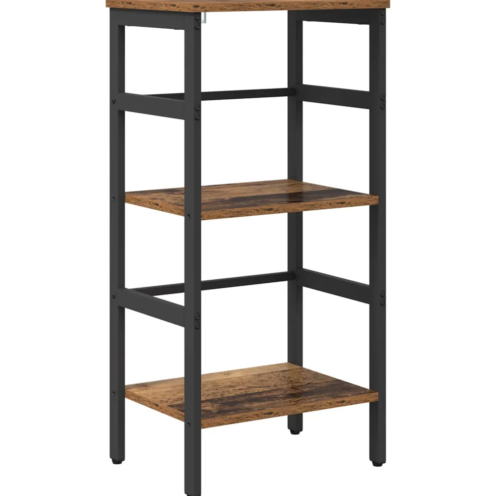 vidaXL Boekenkast 2-laags 40 x 29,5 x 81 cm Bewerkt hout Oud Hout