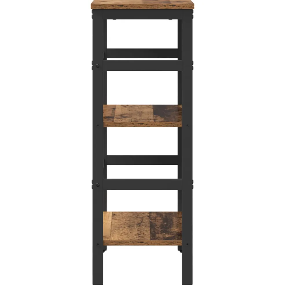 vidaXL Boekenkast 2-laags 40 x 29,5 x 81 cm Bewerkt hout Oud Hout