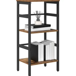 vidaXL Boekenkast 2-laags 40 x 29,5 x 81 cm Bewerkt hout Oud Hout