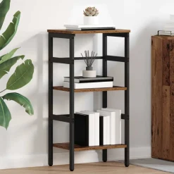 vidaXL Boekenkast 2-laags 40 x 29,5 x 81 cm Bewerkt hout Oud Hout