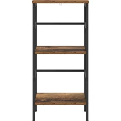 vidaXL Boekenkast 2-laags 40 x 29,5 x 81 cm Bewerkt hout Oud Hout