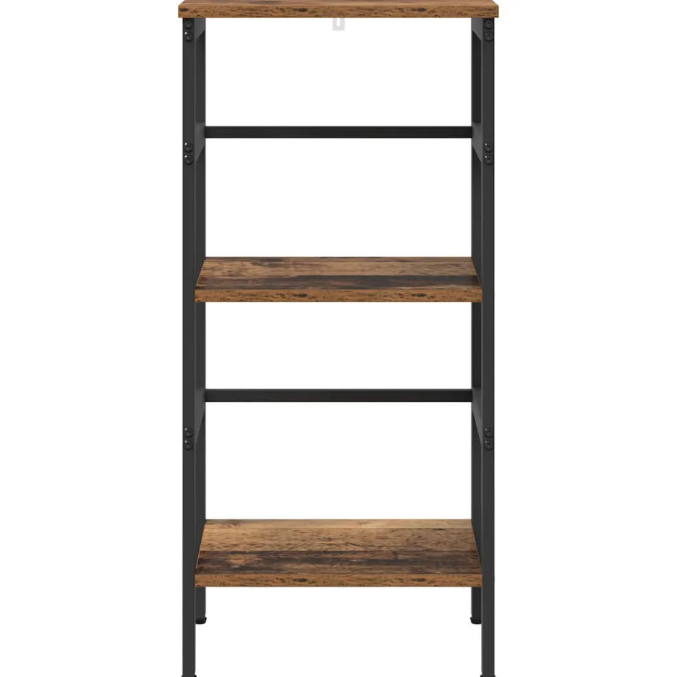 vidaXL Boekenkast 2-laags 40 x 29,5 x 81 cm Bewerkt hout Oud Hout