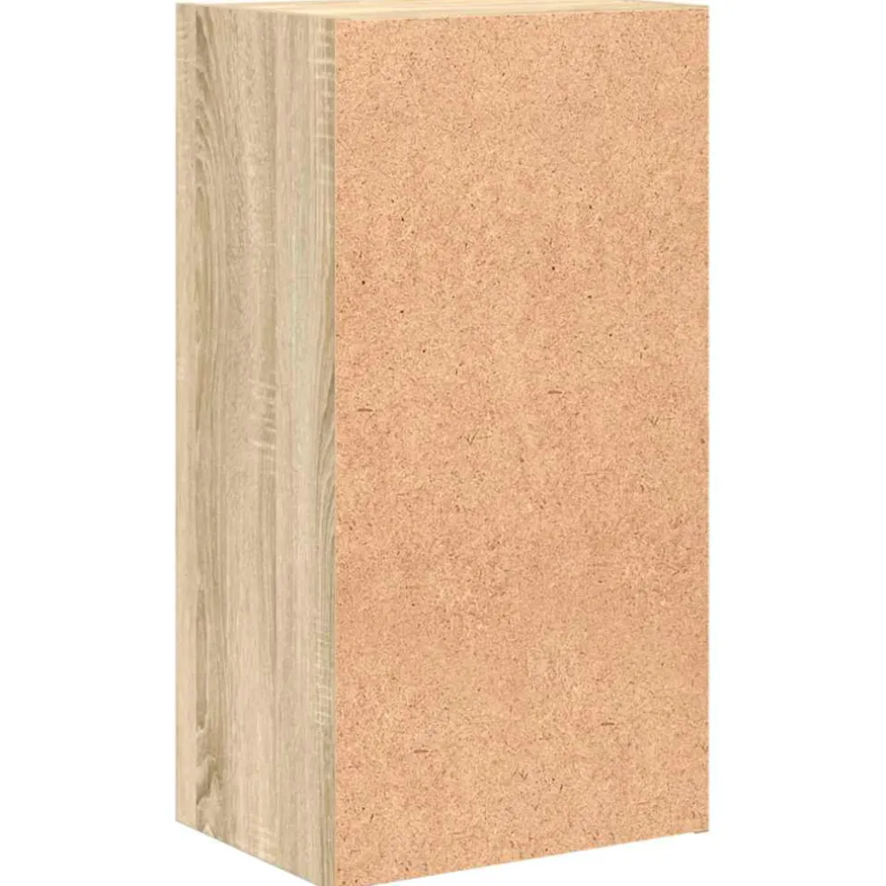 vidaXL Boekenkast met 2 schappen 40x30x76,5 cm bewerkt hout sonoma eik