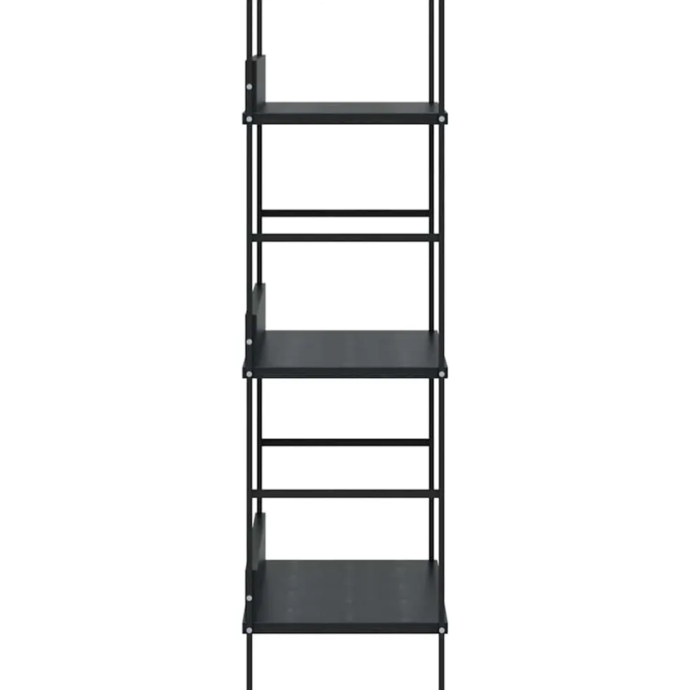 vidaXL Boekenkast met 3 schappen 60x27,6x90,5 cm bewerkt hout zwart