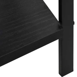 vidaXL Boekenkast met 3 schappen 60x27,6x90,5 cm bewerkt hout zwart