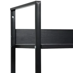 vidaXL Boekenkast met 3 schappen 60x27,6x90,5 cm bewerkt hout zwart
