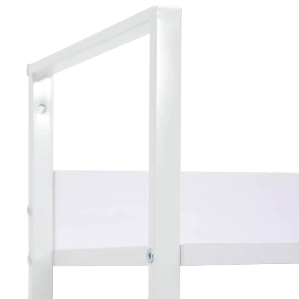 vidaXL Boekenkast met 3 schappen 60x27,6x90,5 cm bewerkt hout wit