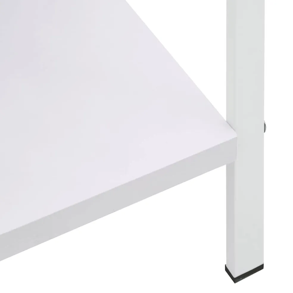 vidaXL Boekenkast met 3 schappen 60x27,6x90,5 cm bewerkt hout wit