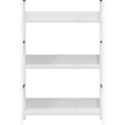 vidaXL Boekenkast met 3 schappen 60x27,6x90,5 cm bewerkt hout wit