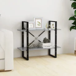 vidaXL Boekenkast met 3 schappen 70x22,5x82 cm massief eikenhout
