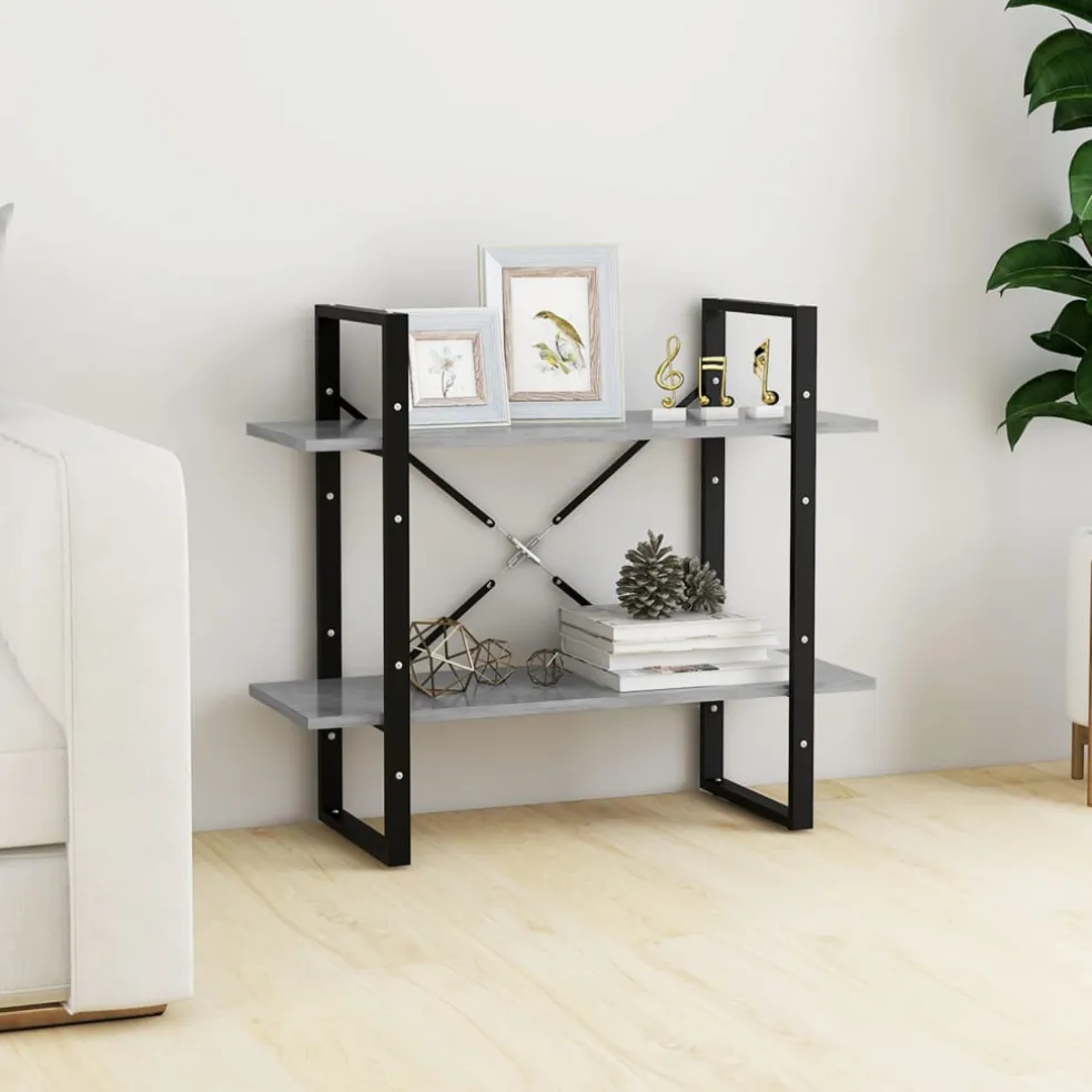vidaXL Boekenkast met 3 schappen 70x22,5x82 cm massief eikenhout