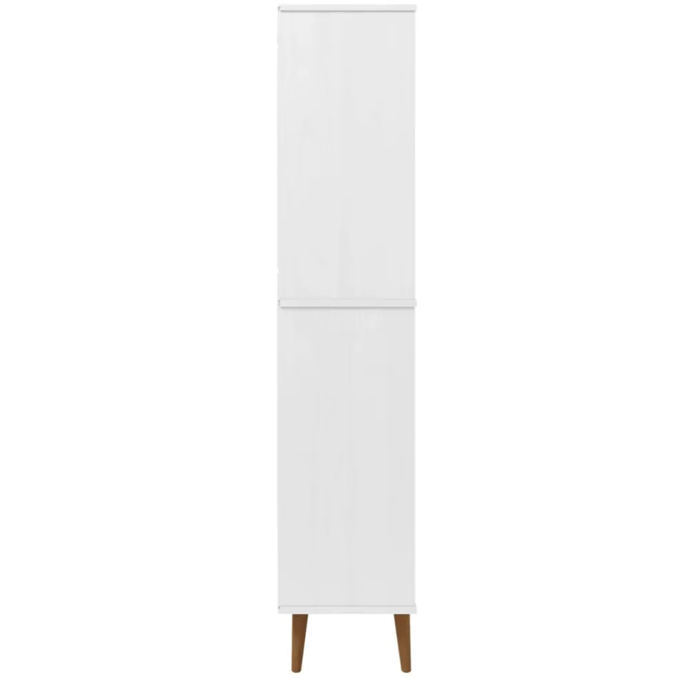vidaXL Boekenkast MOLDE 85x35x170,5 cm massief grenenhout wit