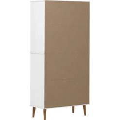 vidaXL Boekenkast MOLDE 85x35x170,5 cm massief grenenhout wit