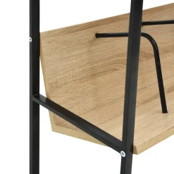 vidaXL Boekenkast 2 schappen 52x28x59 cm bewerkt hout zwart en eiken