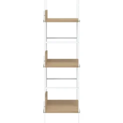 vidaXL Boekenkast 3 schappen 60x27,6x90,5 cm bewerkt hout eikenkleurig