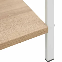 vidaXL Boekenkast 3 schappen 60x27,6x90,5 cm bewerkt hout eikenkleurig