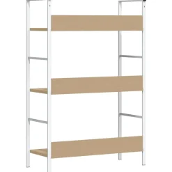 vidaXL Boekenkast 3 schappen 60x27,6x90,5 cm bewerkt hout eikenkleurig