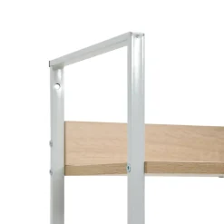 vidaXL Boekenkast 3 schappen 60x27,6x90,5 cm bewerkt hout eikenkleurig