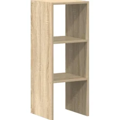 vidaXL Boekenkast stapelbaar 30x30x80 cm bewerkt hout sonoma eiken