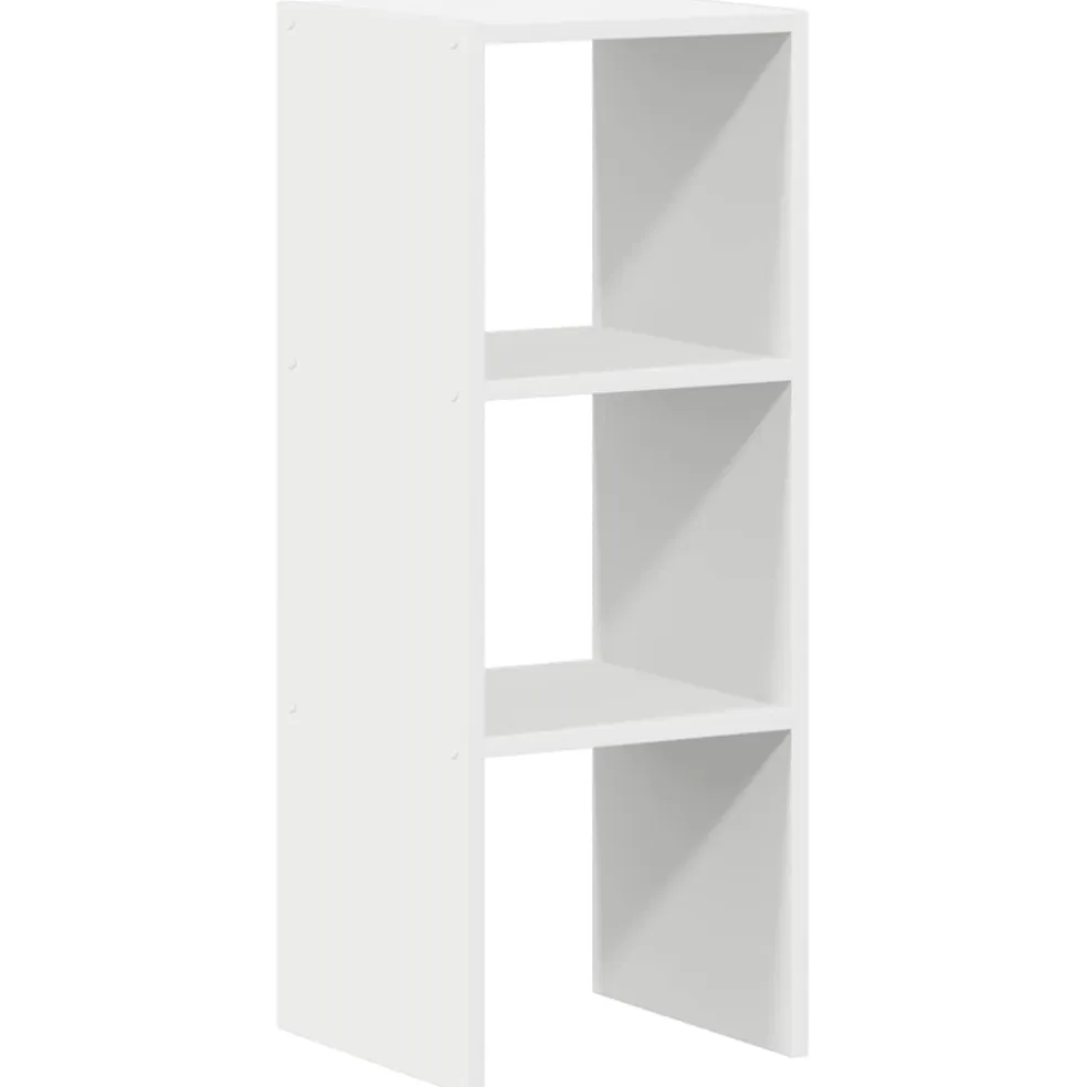 vidaXL Boekenkast stapelbaar 30x30x80 cm bewerkt hout wit