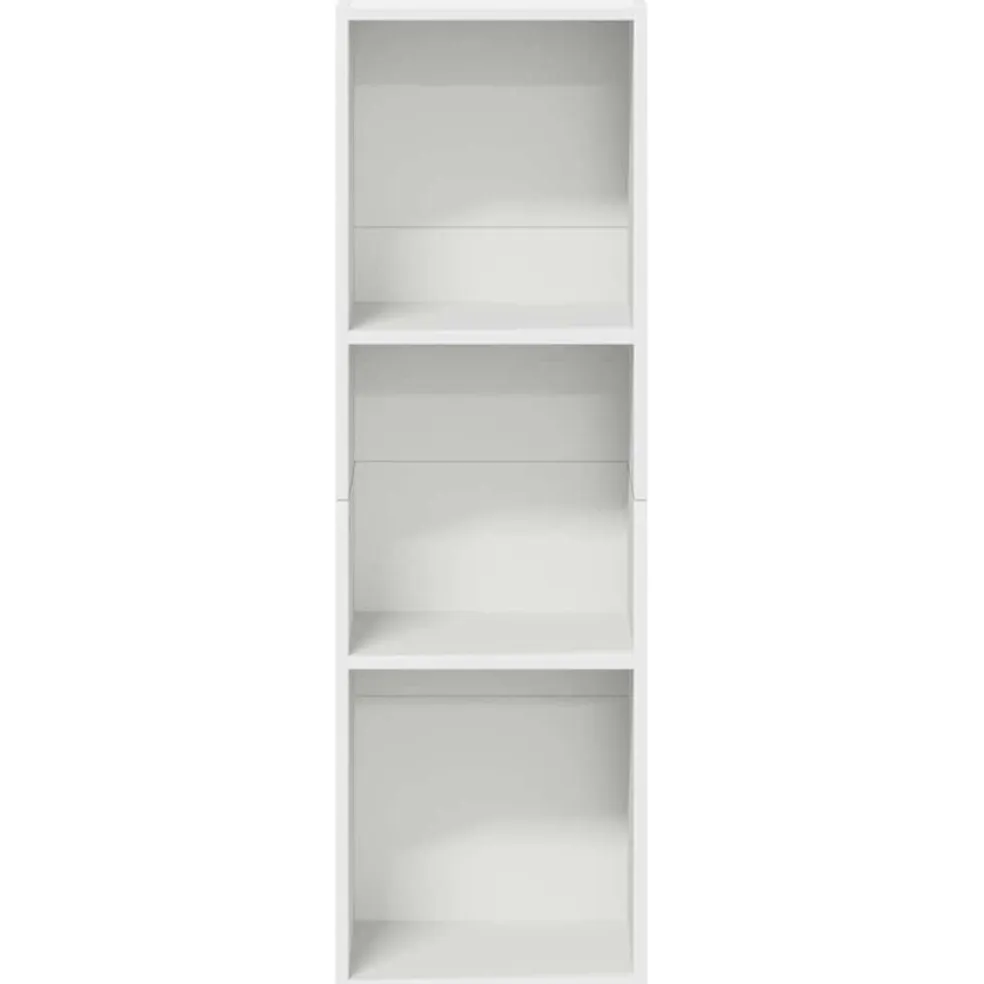 vidaXL Boekenkast/tv-meubel 36x30x114 cm bewerkt hout wit