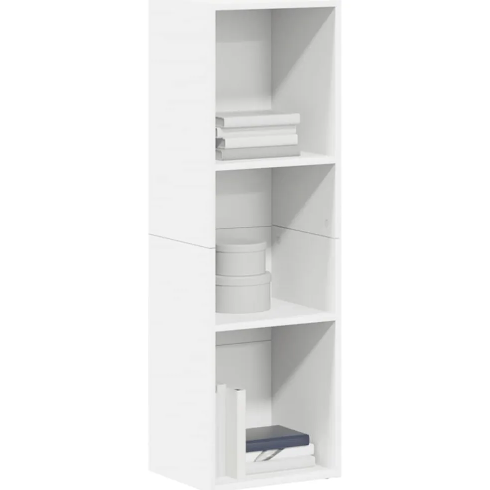 vidaXL Boekenkast/tv-meubel 36x30x114 cm bewerkt hout wit