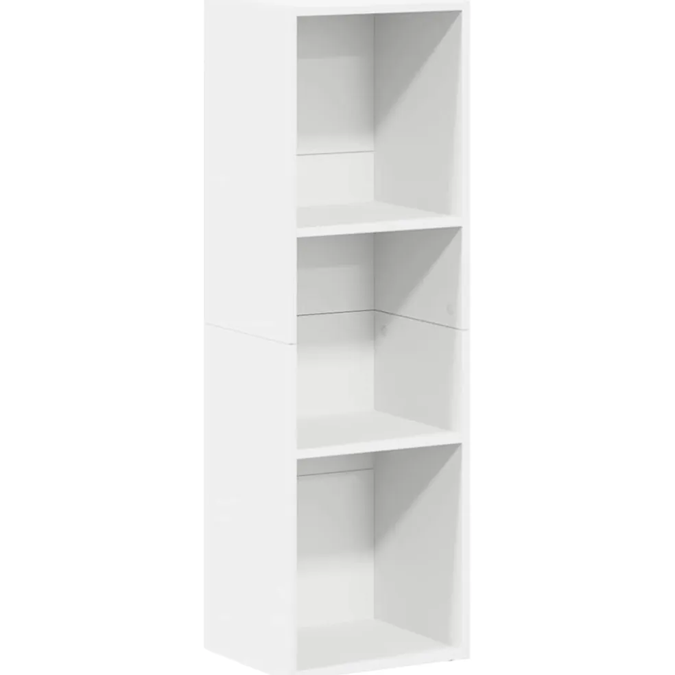 vidaXL Boekenkast/tv-meubel 36x30x114 cm bewerkt hout wit