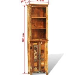 vidaXL Boekenkast vintage-stijl massief gerecycled hout