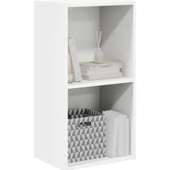 vidaXL Boekenkast 40x30x76,5 cm bewerkt hout wit