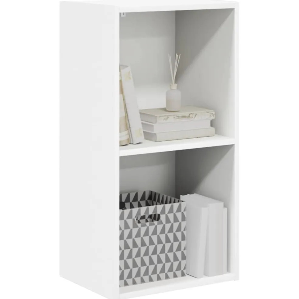 vidaXL Boekenkast 40x30x76,5 cm bewerkt hout wit