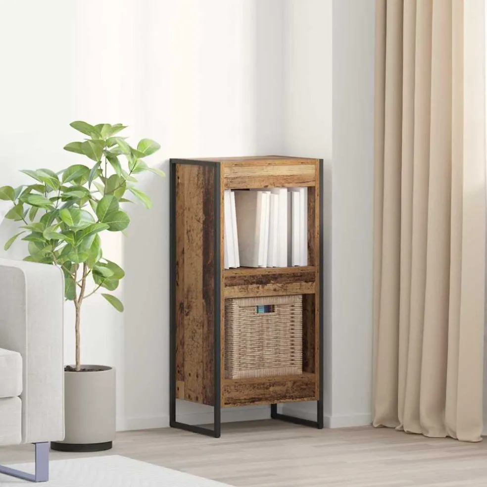 vidaXL Boekenkast 40 x 30 x 86,5 cm Bewerkt hout Oud Hout