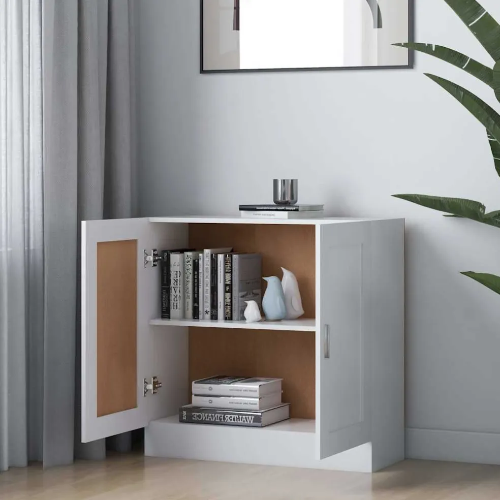 vidaXL Boekenkast 82,5x30,5x80 cm bewerkt hout wit