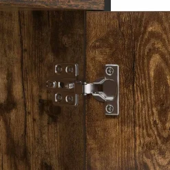 vidaXL Boekenkast 80 x 30 x 155,5 cm Bewerkt hout Gerookt eiken