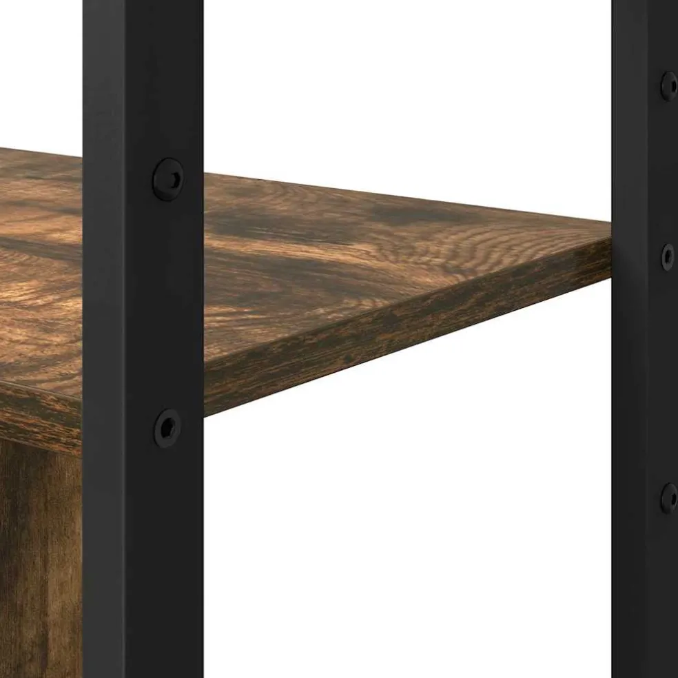 vidaXL Boekenkast 80 x 30 x 155,5 cm Bewerkt hout Gerookt eiken