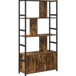 vidaXL Boekenkast 80 x 30 x 155,5 cm Bewerkt hout Gerookt eiken