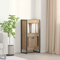 vidaXL Boekenkast 40 x 30 x 86,5 cm Bewerkt hout Ambachtelijk eiken