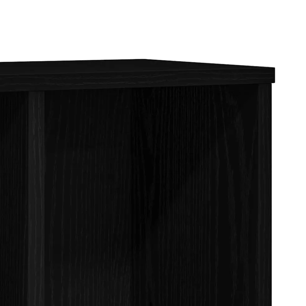 vidaXL Boekenkast 50x25x104 cm bewerkt hout zwart eikenkleurig