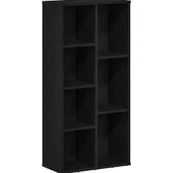 vidaXL Boekenkast 50x25x104 cm bewerkt hout zwart eikenkleurig