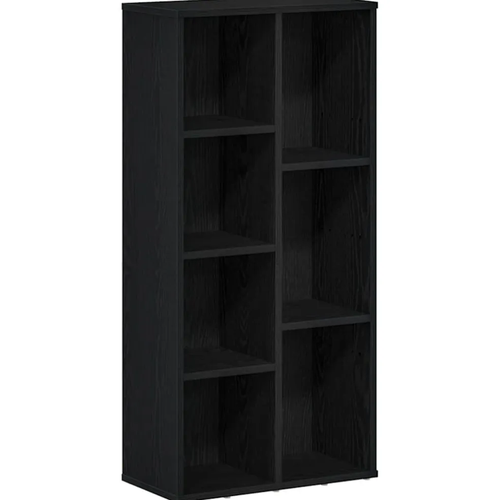 vidaXL Boekenkast 50x25x104 cm bewerkt hout zwart eikenkleurig