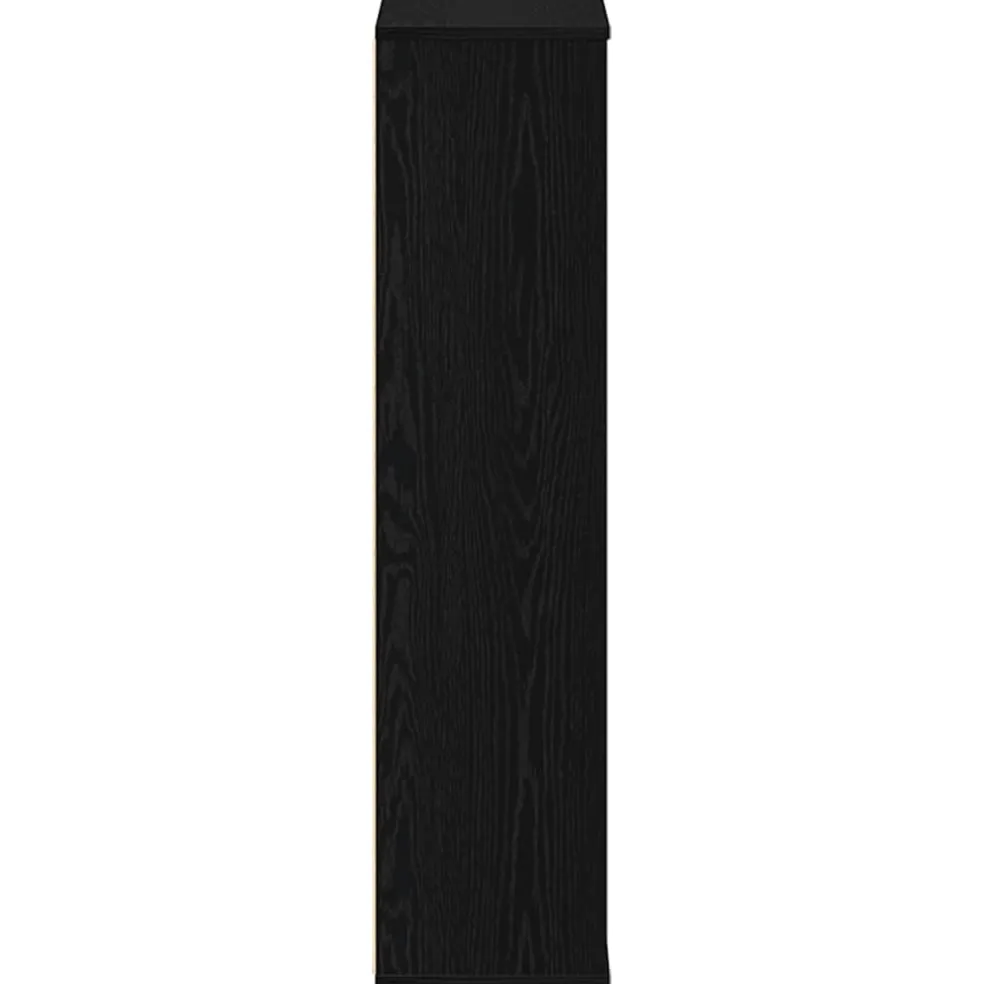 vidaXL Boekenkast 50x25x104 cm bewerkt hout zwart eikenkleurig