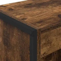 vidaXL Boekenkast 40 x 30 x 86,5 cm Bewerkt hout Rook Eik