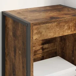 vidaXL Boekenkast 40 x 30 x 86,5 cm Bewerkt hout Rook Eik