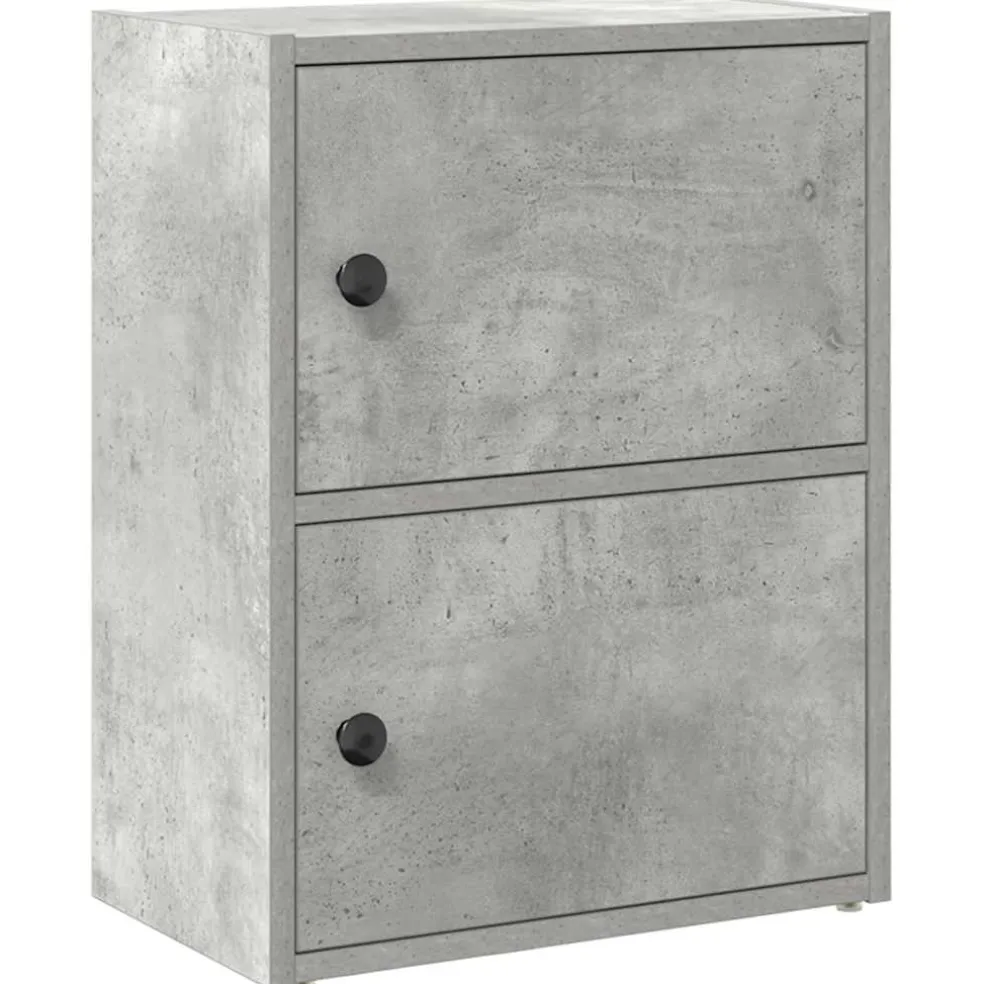 vidaXL Boekenkast 40x24x52 cm bewerkt hout betongrijs