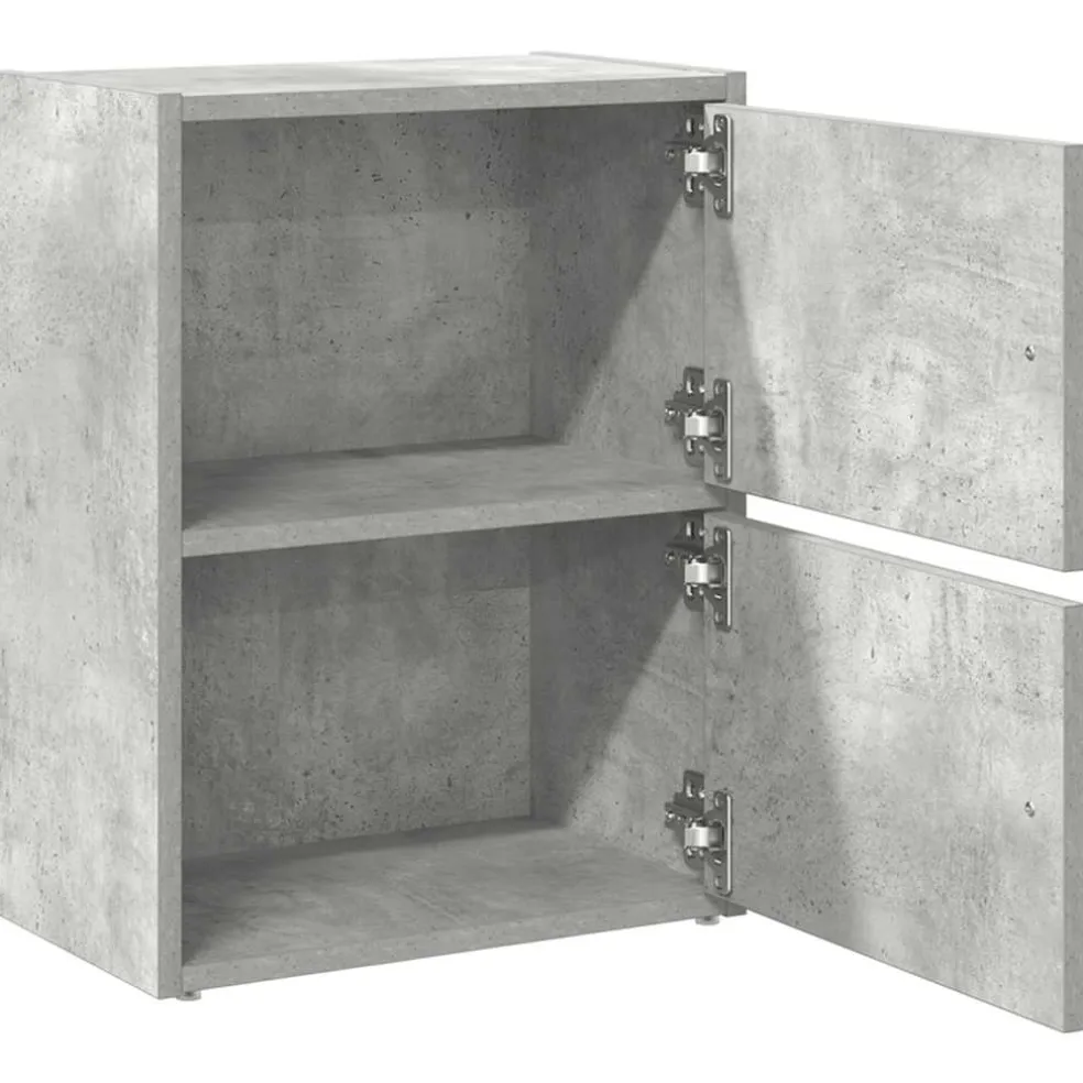 vidaXL Boekenkast 40x24x52 cm bewerkt hout betongrijs