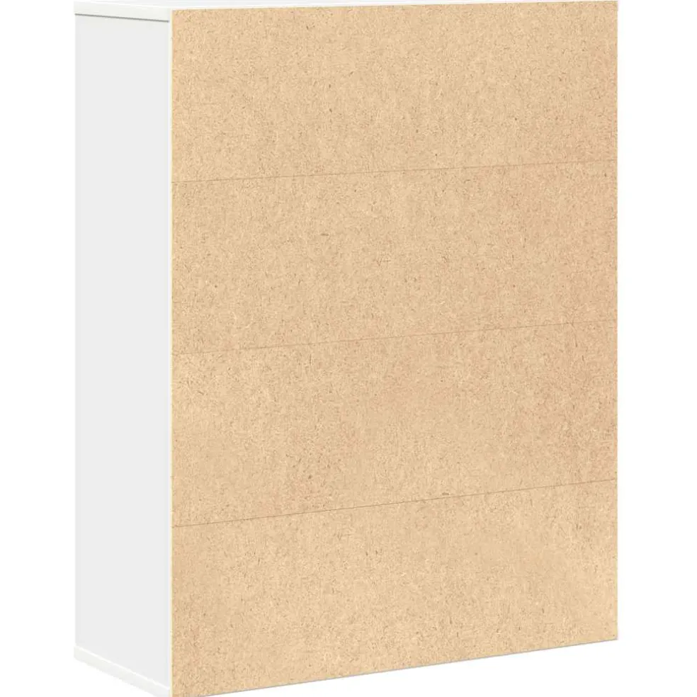 vidaXL Boekenkast 60x24x76,5 cm bewerkt hout wit
