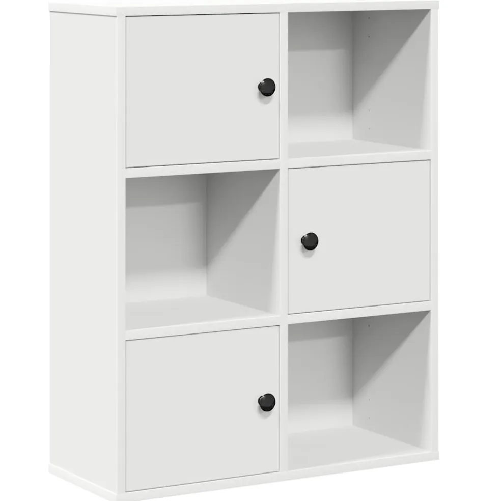 vidaXL Boekenkast 60x24x76,5 cm bewerkt hout wit
