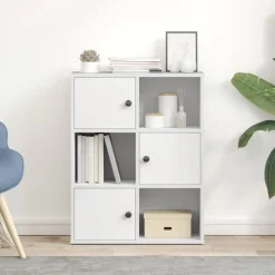 vidaXL Boekenkast 60x24x76,5 cm bewerkt hout wit