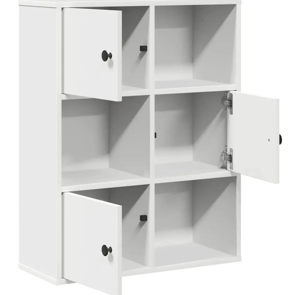 vidaXL Boekenkast 60x24x76,5 cm bewerkt hout wit