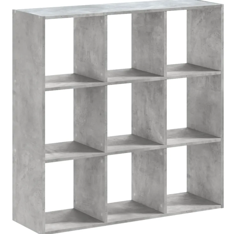vidaXL Boekenkast 102x32x102 cm bewerkt hout betongrijs