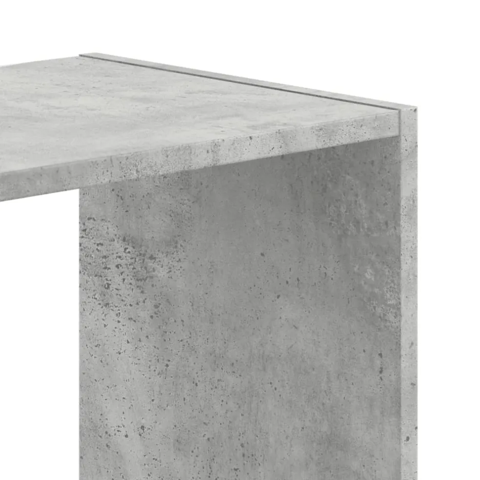 vidaXL Boekenkast 102x32x102 cm bewerkt hout betongrijs